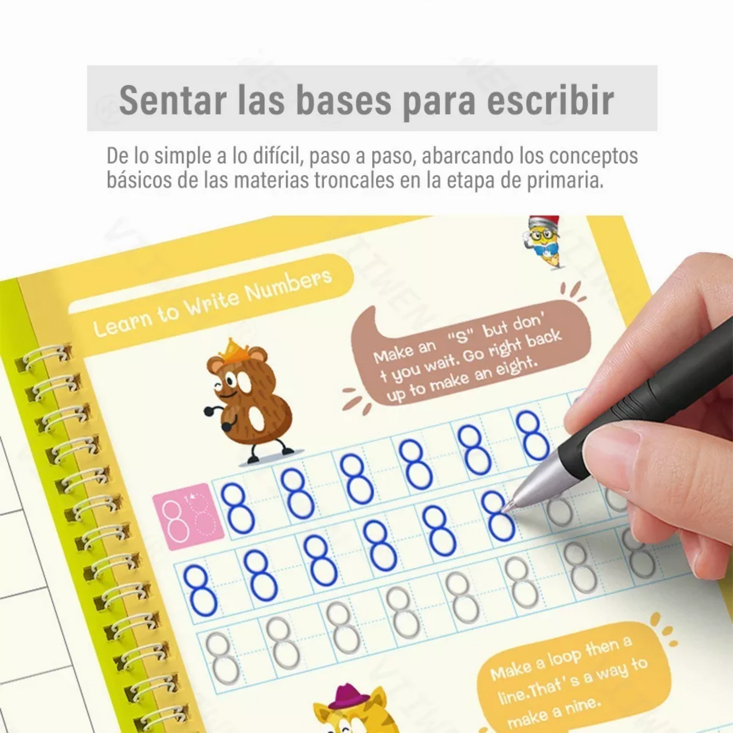 ✨ Cuaderno Mágico Infantil de Caligrafía Montessori™