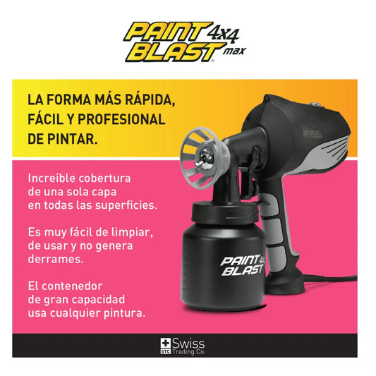 🔥 Paint Blast 4x4 MAX™ – Pistola Eléctrica de Pintura Profesional 600W